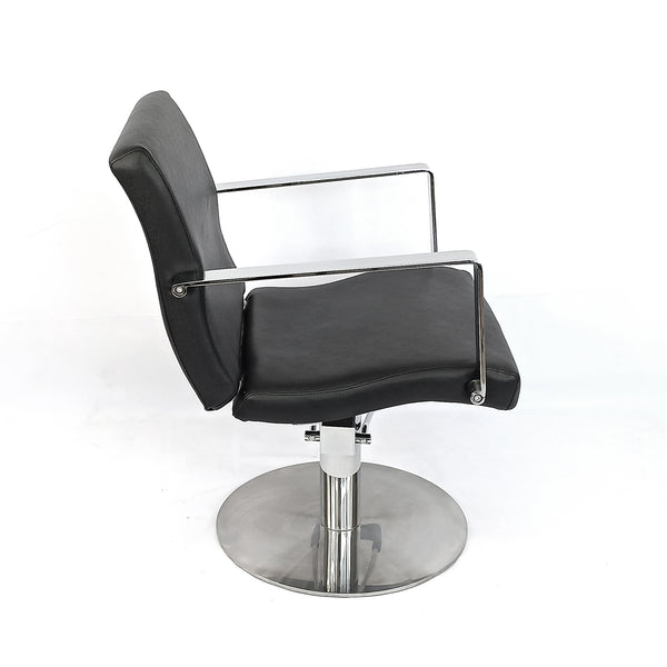 Silla B150 marca LETMEX para estetica de corte con base oval silla barbero