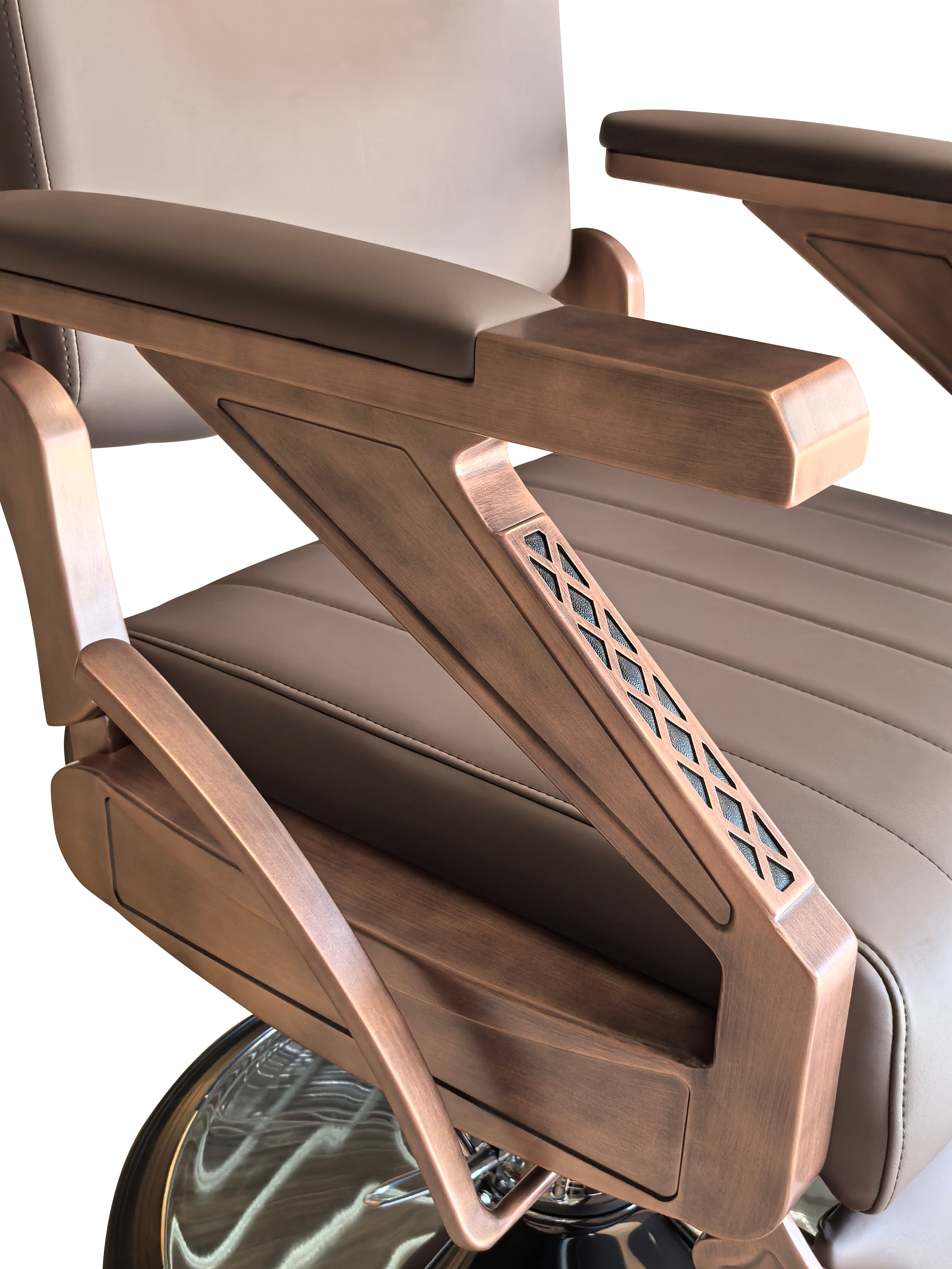 Sillón De Barbería Hidráulico Profesional Clásico A25 Letmex