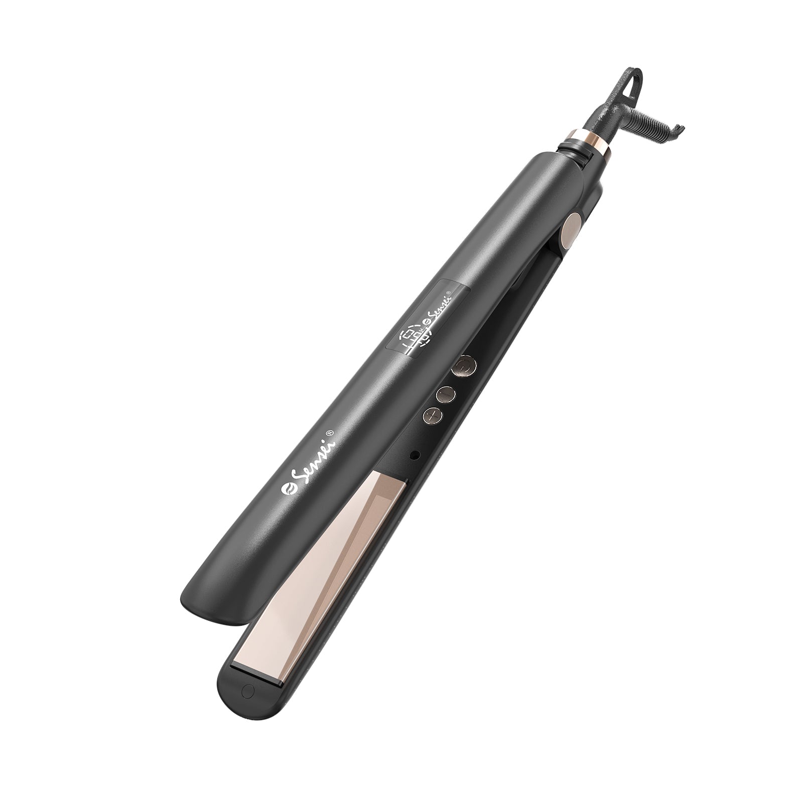 Plancha Alaciadora Chronos Profesional Con Placas De Titanio Gold Rose Sensei