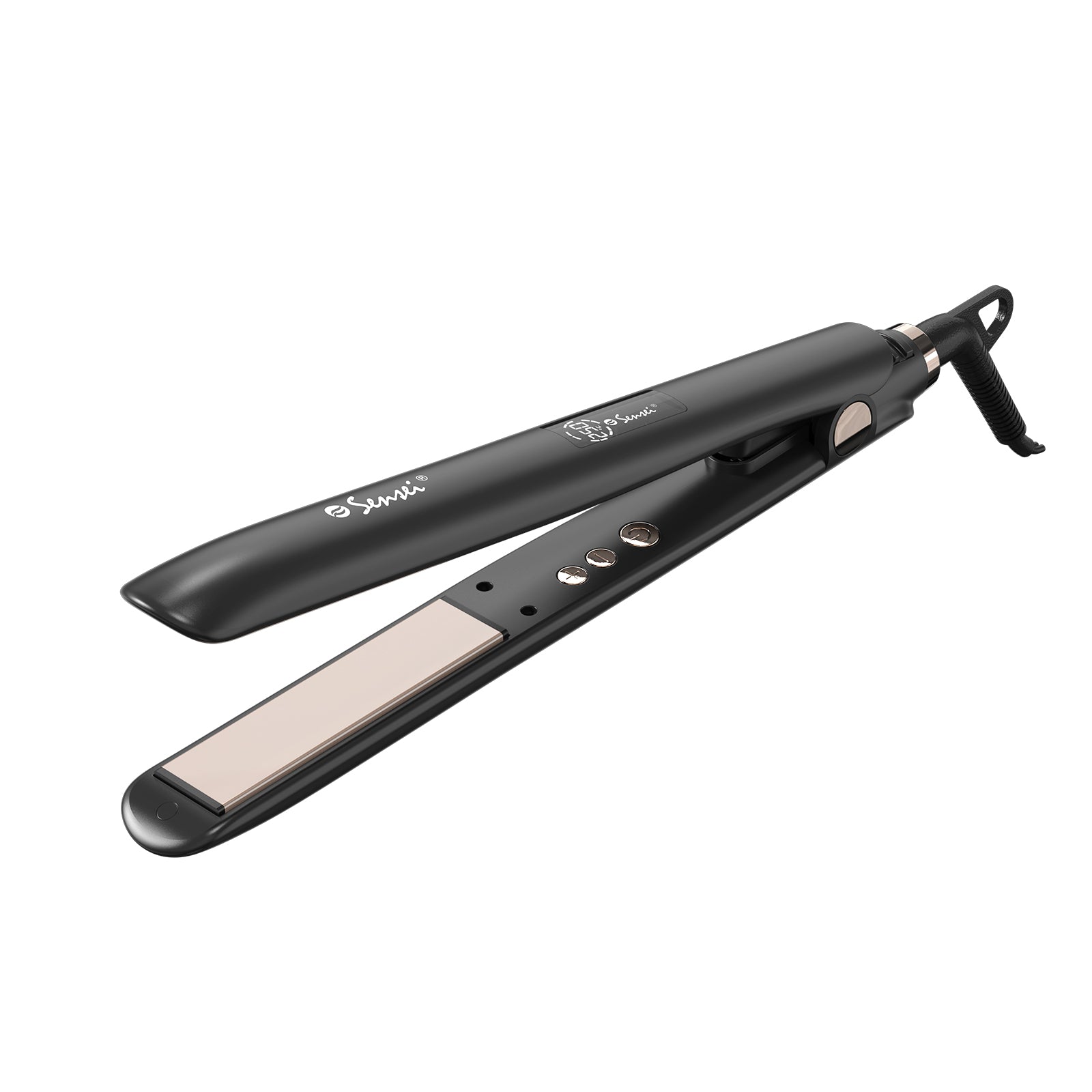 Plancha Alaciadora Chronos Profesional Con Placas De Titanio Gold Rose Sensei