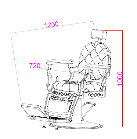 Silla barberia A-08 Letmex