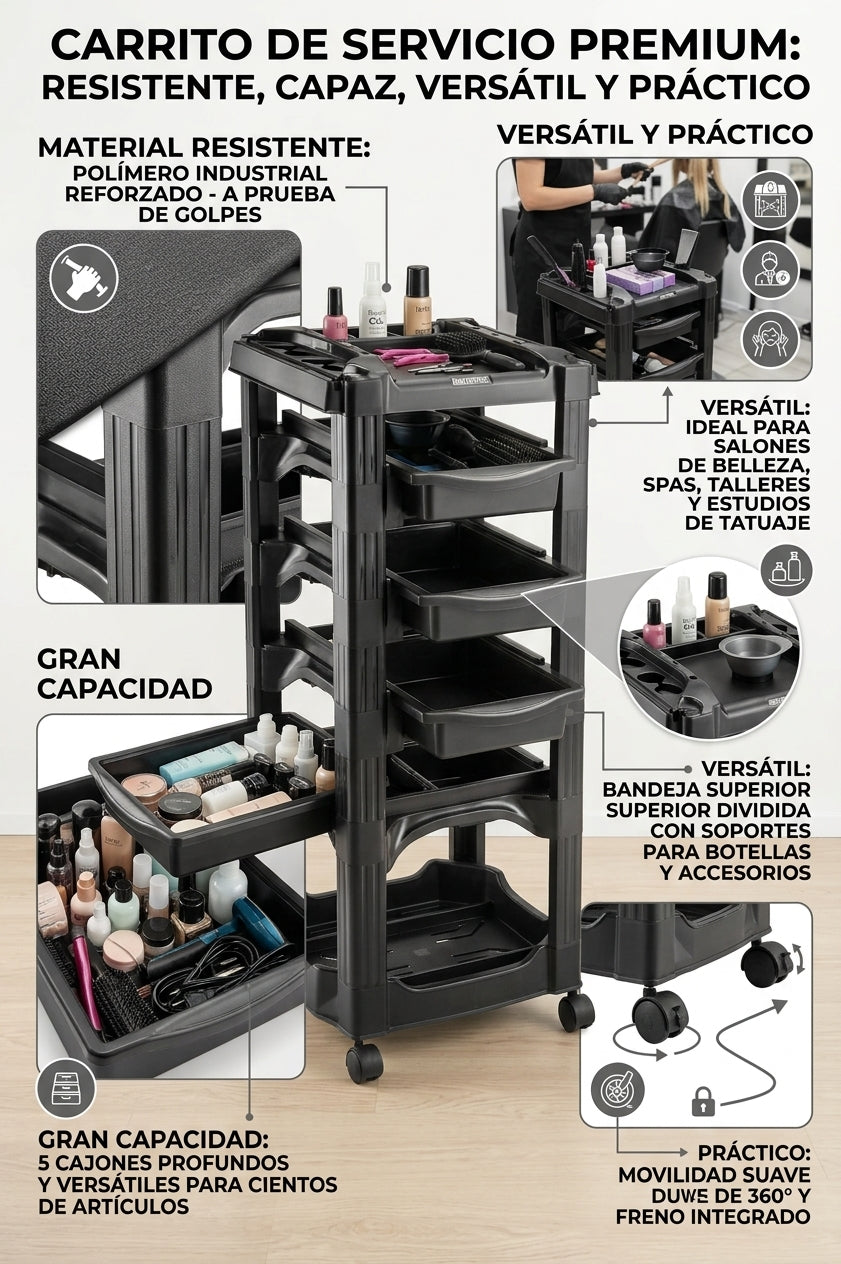 Combo estetica Lavacabeza+Auxiliar+Silla neumatica Letmex *EXCLUSIVO ONLINE*