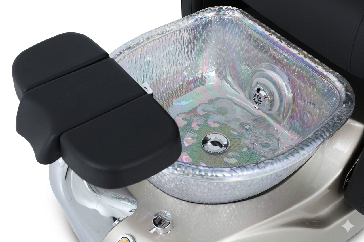 Sillón Spa Pedicure Letmex S682 con Masaje Tina Hidromasaje y Control Digital Premium
