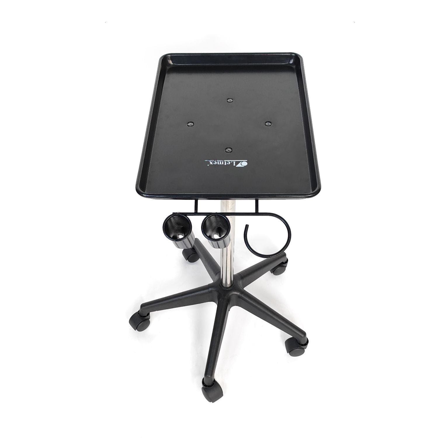 Charola Auxiliar Aluminio Negra con Soportes BM209A Letmex