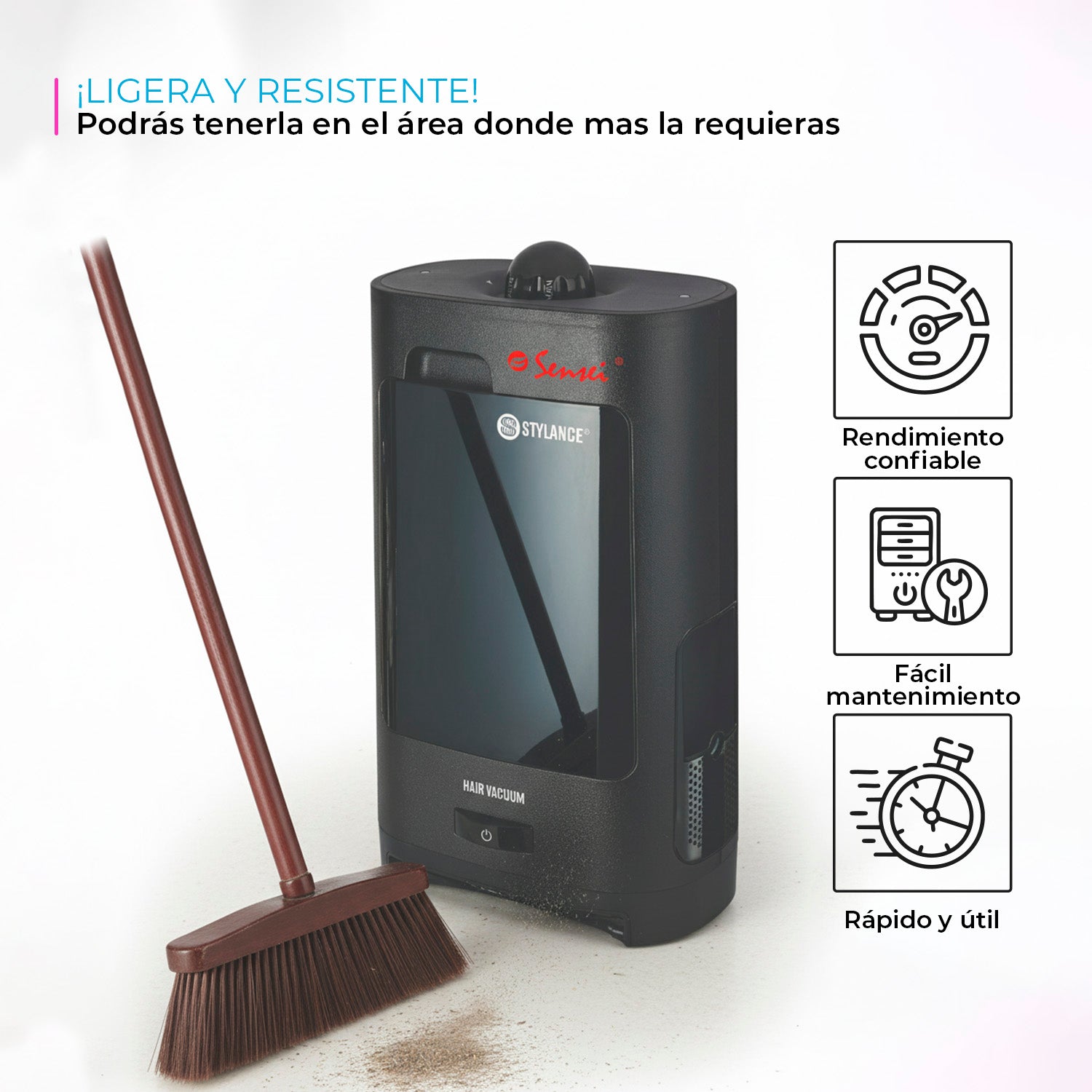 Aspiradora De Cabello Automática Para Estética Barbería BM818 Sensei