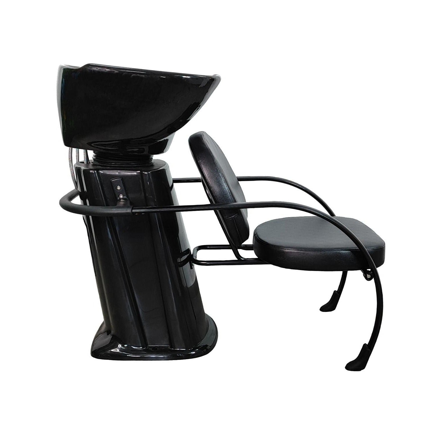 Lavacabezas tarja ceramica con accesorios negro C22 Letmex