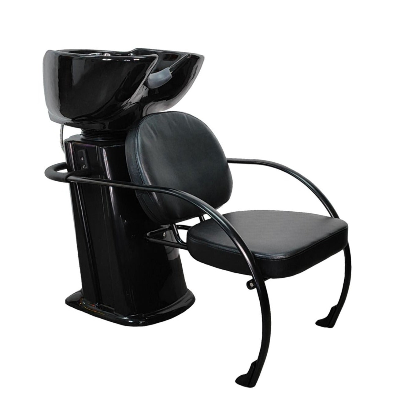 Lavacabezas tarja ceramica con accesorios negro C22 Letmex