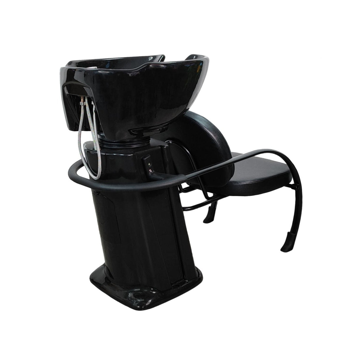 Lavacabezas tarja ceramica con accesorios negro C22 Letmex
