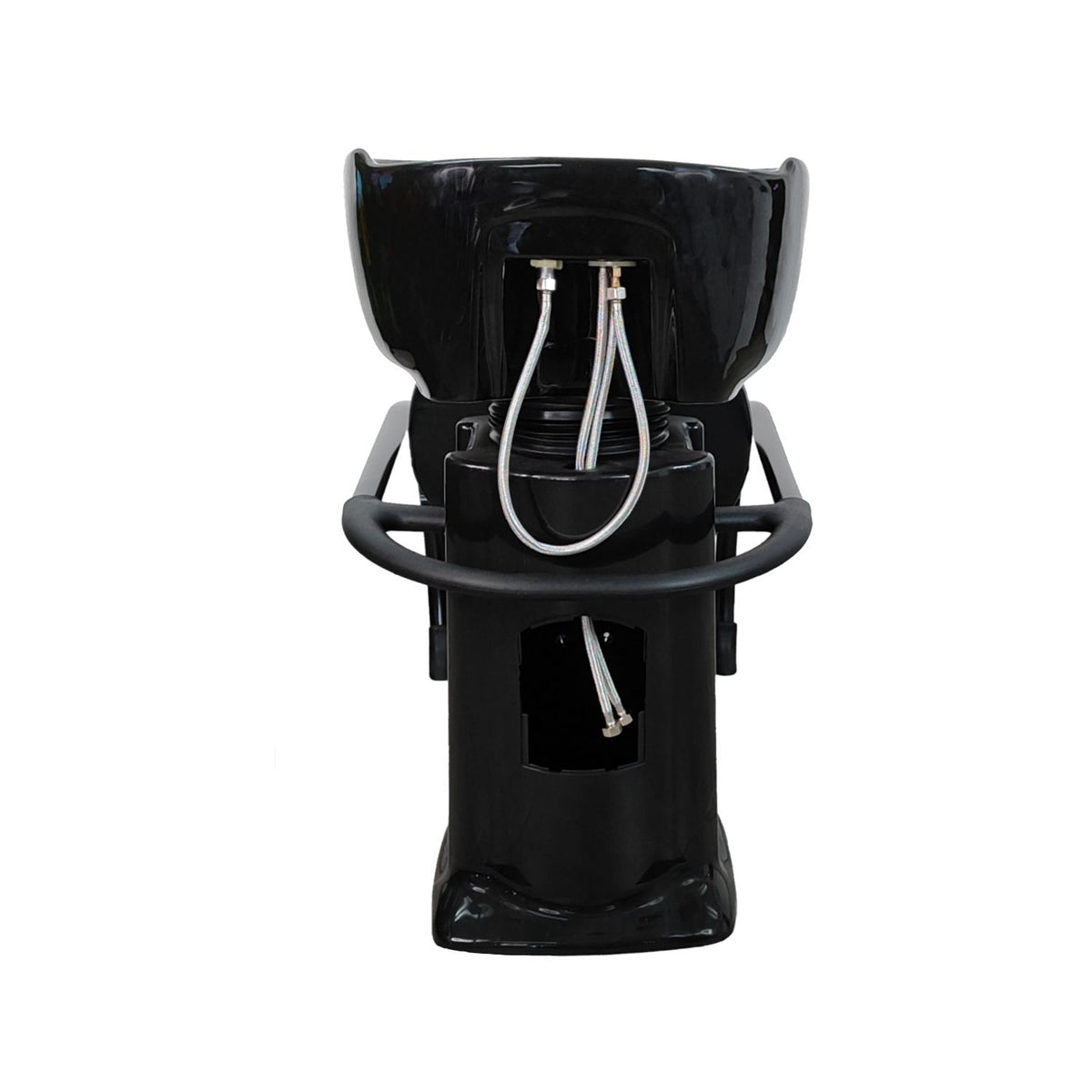Lavacabezas tarja ceramica con accesorios negro C22 Letmex