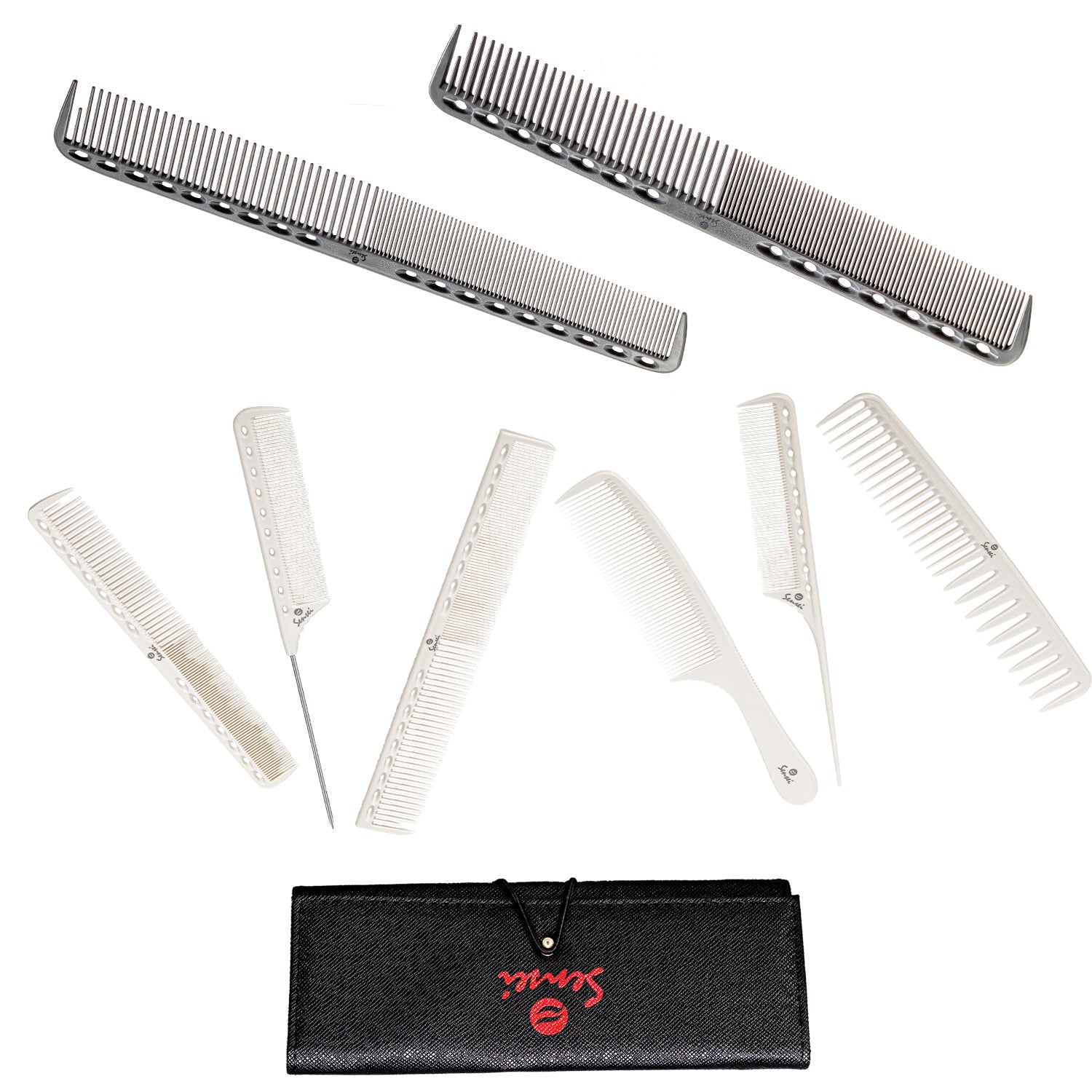 Combo 8 Peines de Corte Profesional Sensei