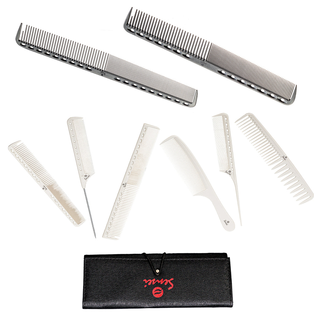 Combo 8 Peines de Corte Profesional Sensei