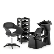 Combo estetica Lavacabeza+Auxiliar+Silla neumatica Letmex *EXCLUSIVO ONLINE*