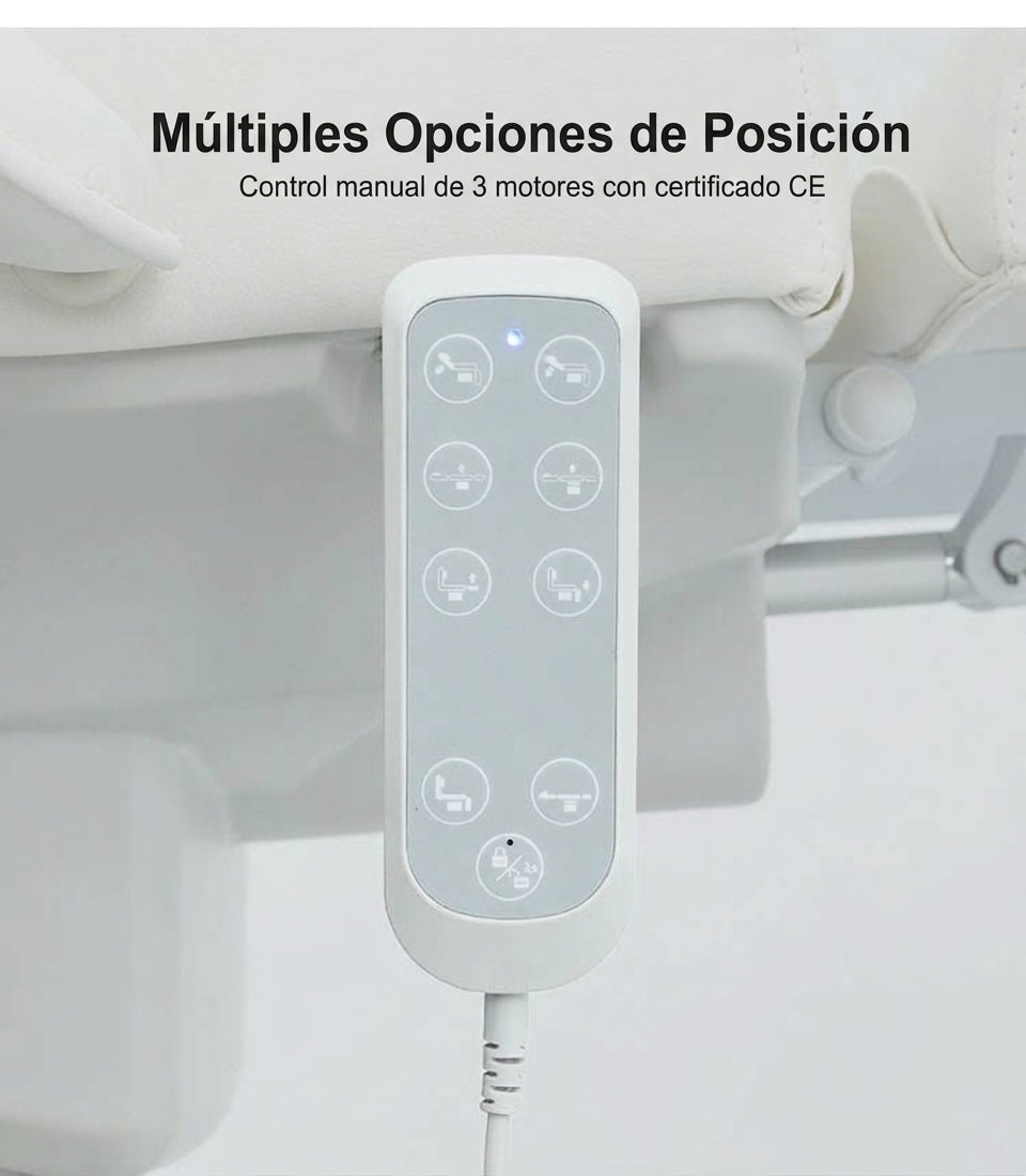 Camilla Eléctrica Spa y Estética Letmex M6011  3 Motores Respaldo y Reposapiés Ajustables