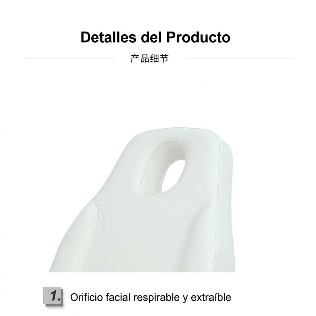 Camilla Eléctrica Spa y Estética Letmex M6011  3 Motores Respaldo y Reposapiés Ajustables