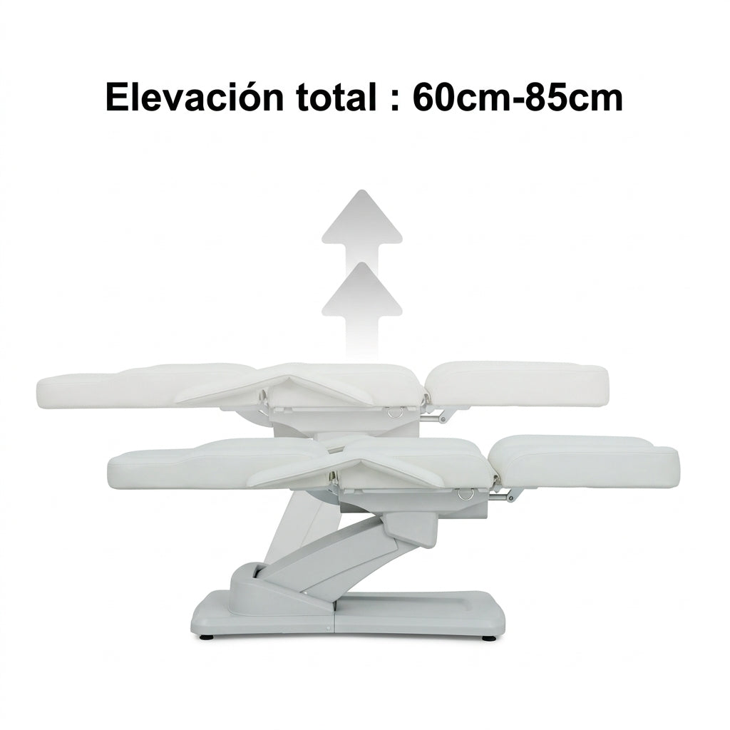 Camilla Eléctrica Spa y Estética Letmex M6011  3 Motores Respaldo y Reposapiés Ajustables