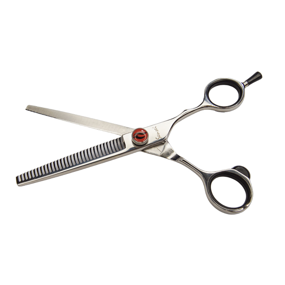 Tijera Profesional Para Entresacar Con Descanso Móvil SK82TE Sensei By Letmex 6"