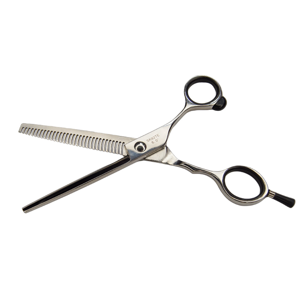 Tijera Profesional Para Entresacar Con Descanso Móvil SK82TE Sensei By Letmex 6"