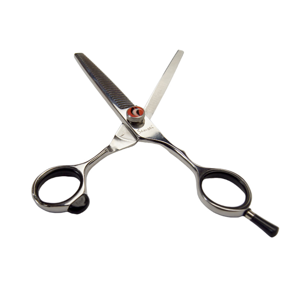 Tijera Profesional Para Entresacar Con Descanso Móvil SK82TE Sensei By Letmex 6"