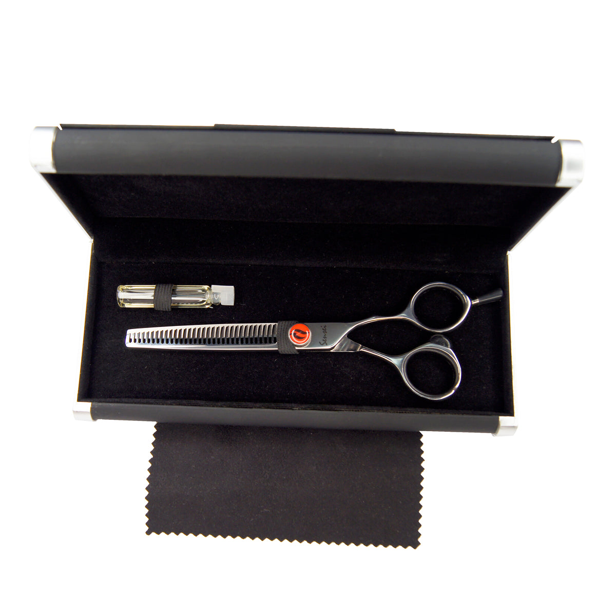 Tijera Profesional Para Entresacar Con Descanso Móvil SK82TE Sensei By Letmex 6"