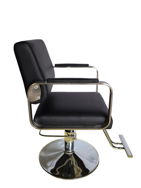 Silla Corte Hidraulica Con Posapies Letmex WS03 Negro