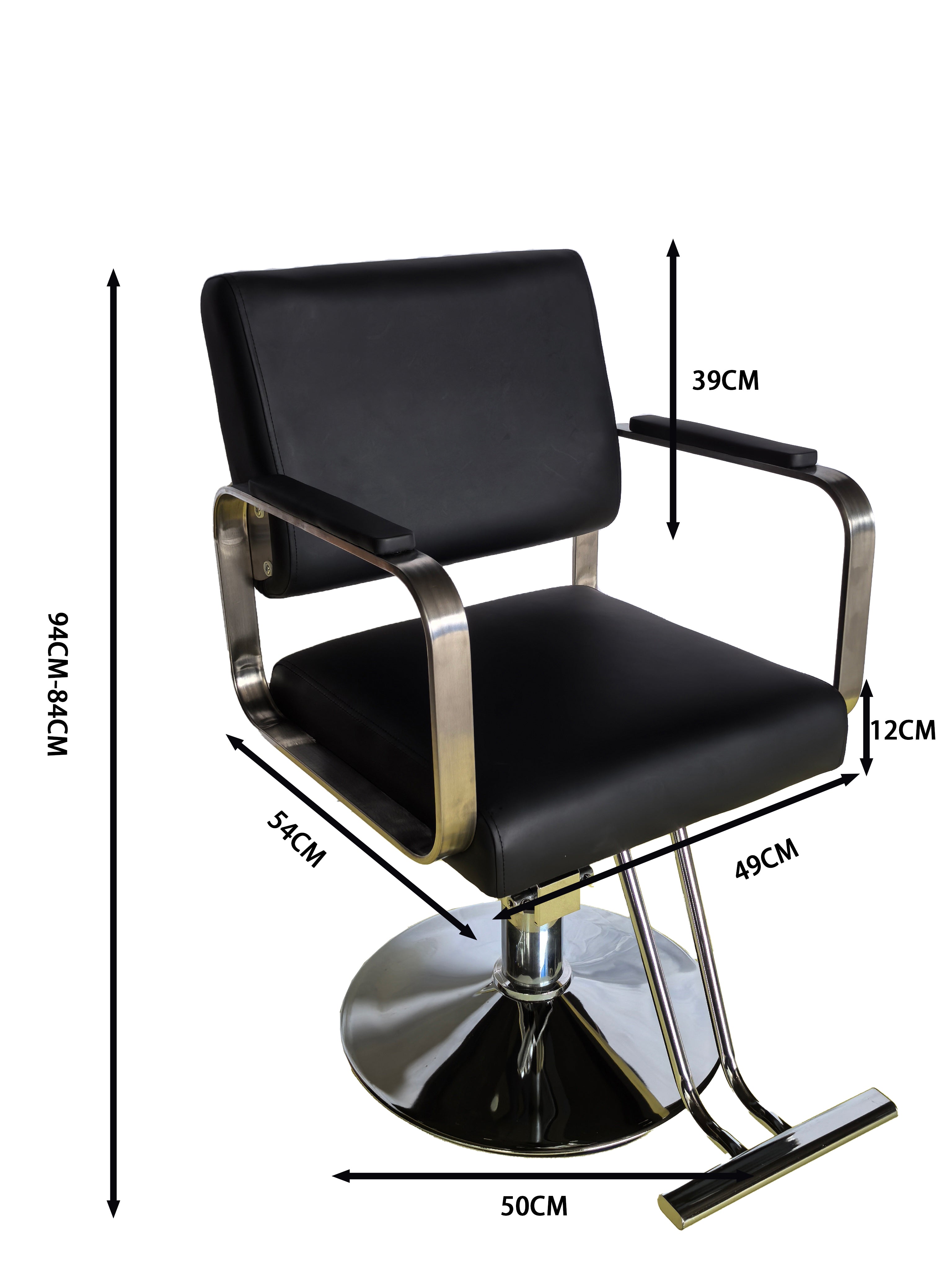 Silla Corte Hidraulica Con Posapies Letmex WS03 Negro *EXCLUSIVO ONLINE*