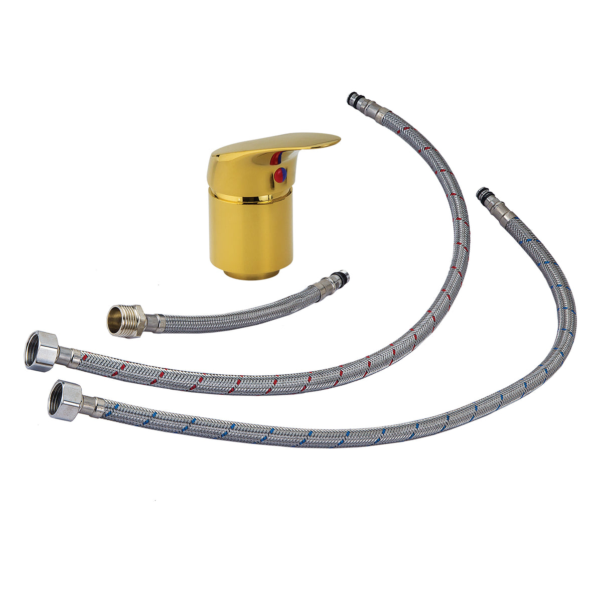 Regadera Con Manguera y Mezcladora Monomando Para Lavacabezas X601G Letmex