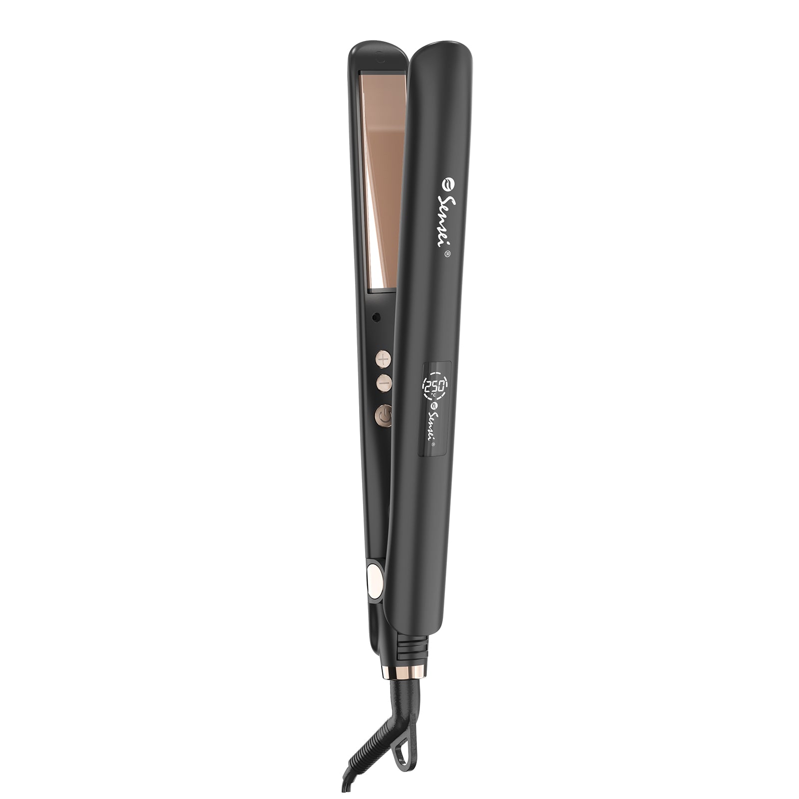 Plancha Alaciadora Chronos Profesional Con Placas De Titanio Gold Rose Sensei