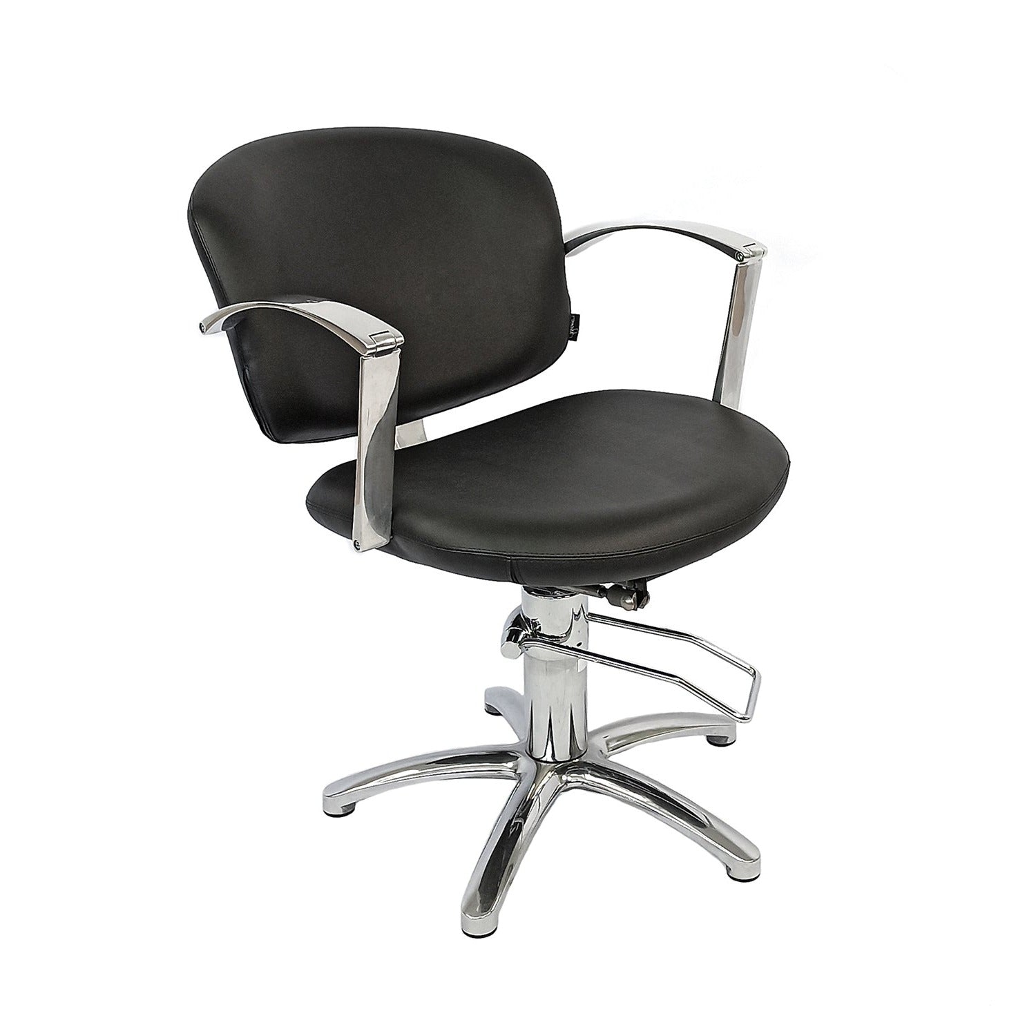 Silla Globe 3286 marca Maletti para estetica de corte 3286 con base de estrella silla barbero