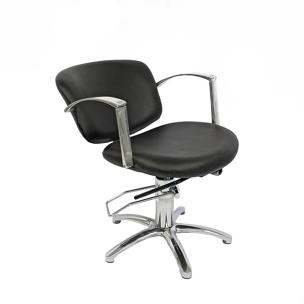 Silla Globe 3286 marca Maletti para estetica de corte 3286 con base de estrella silla barbero