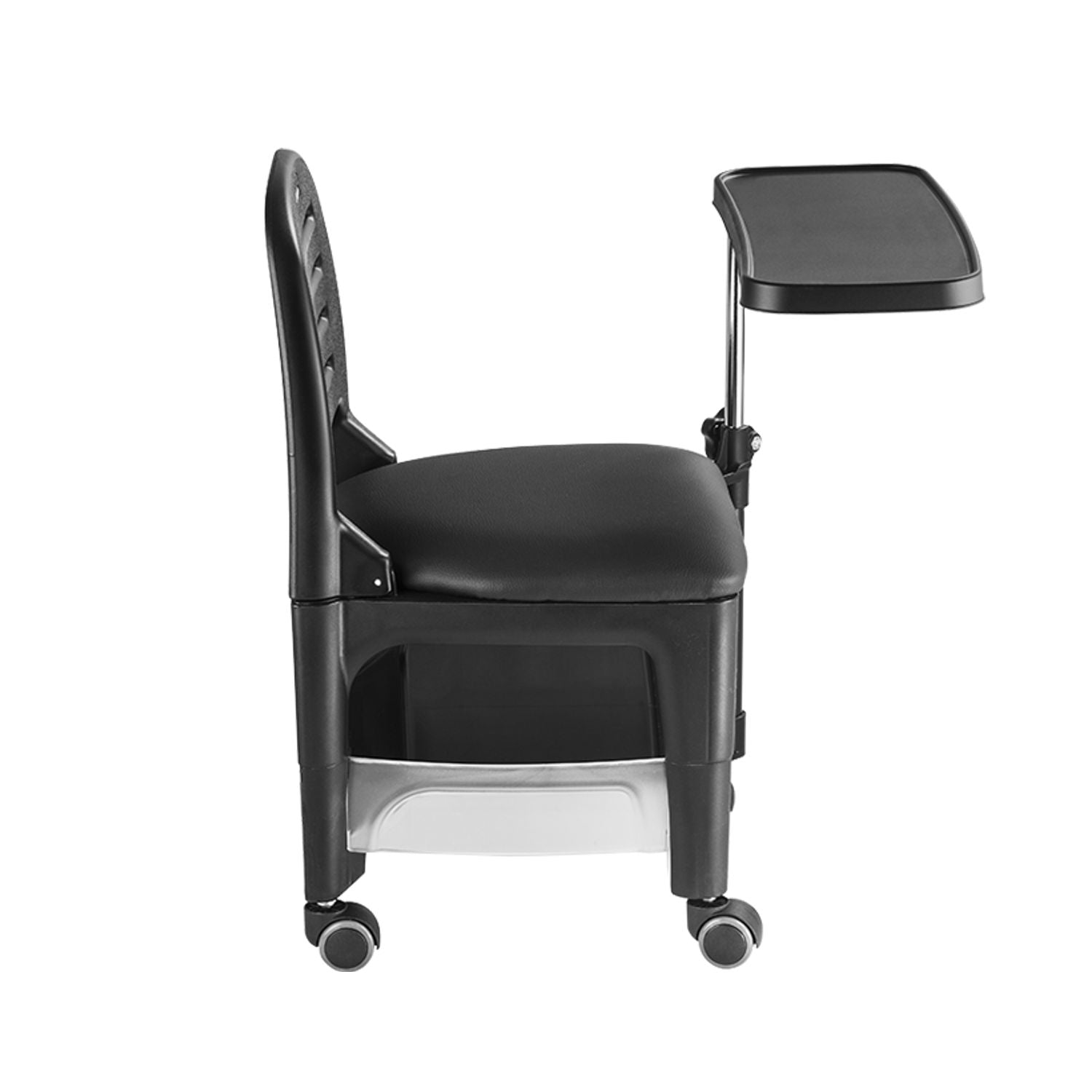 Mesa Portátil Manicure Negra 450 Bari Con Ruedas Letmex