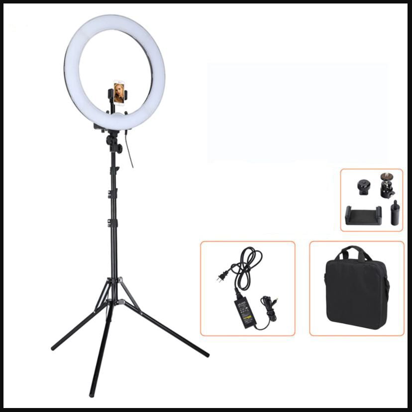 Lampara de Aro RL18 marca Letmex  faciales Aro para maquillaje profesional  Video Foto