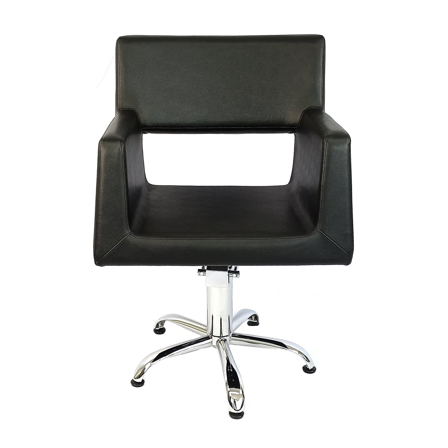 Silla para estetica B125 marca LETMEX  de corte  con base de estrella silla barbero