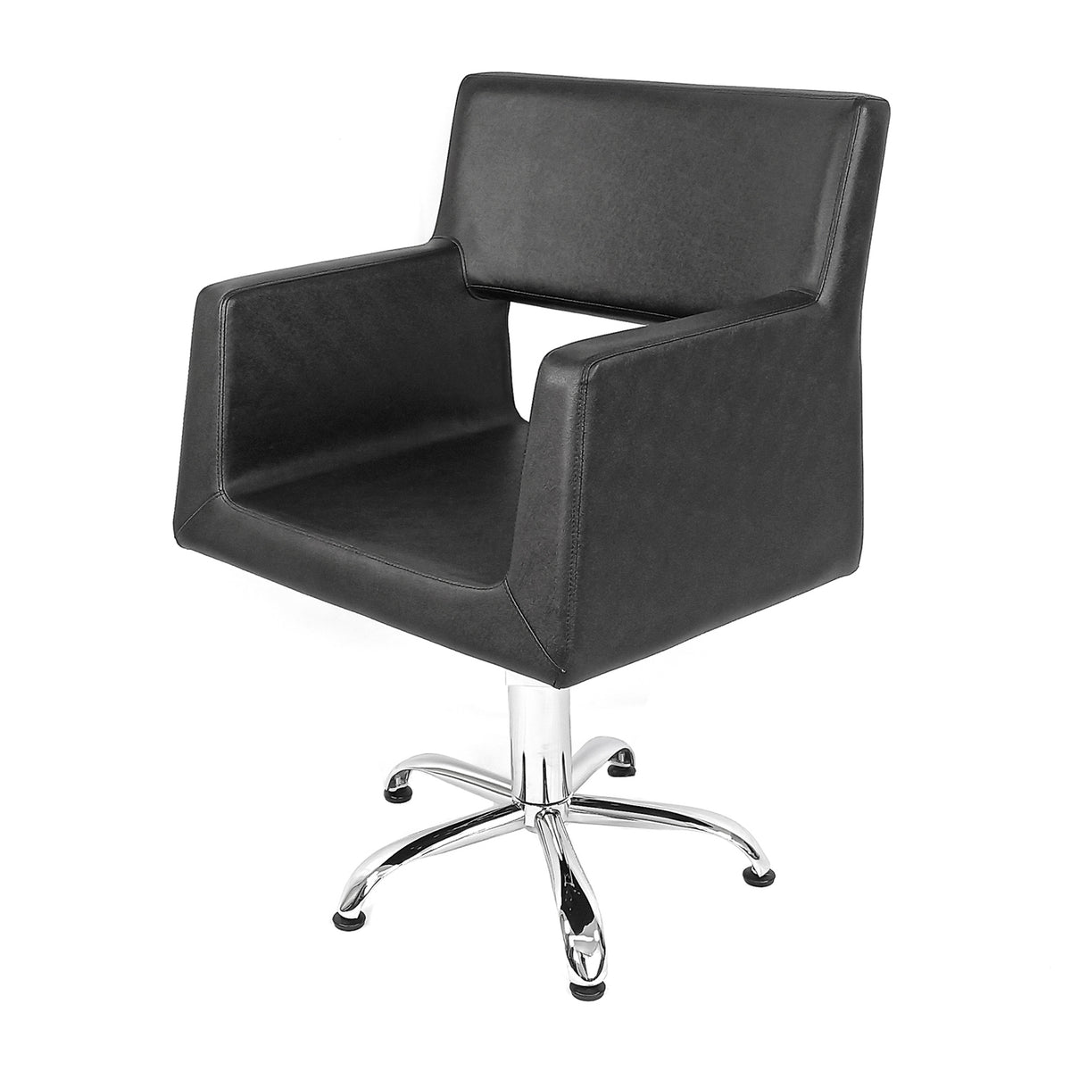 Silla para estetica B125 marca LETMEX  de corte  con base de estrella silla barbero