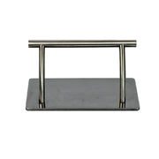 Descansapies Plateado Para Silla De Corte Sillón Barbería FT08 Letmex