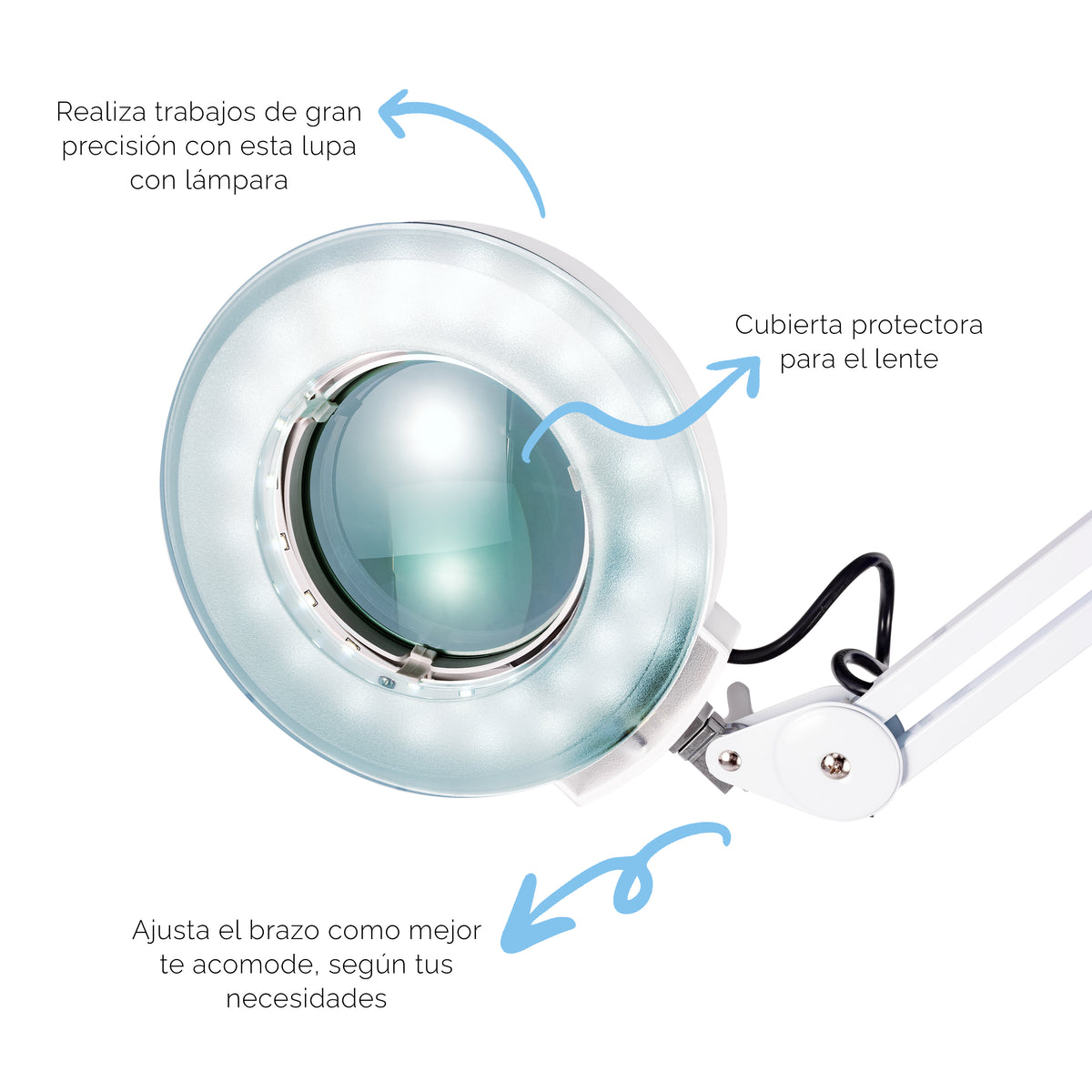 Lupa Con Lámpara BM3150 Letmex