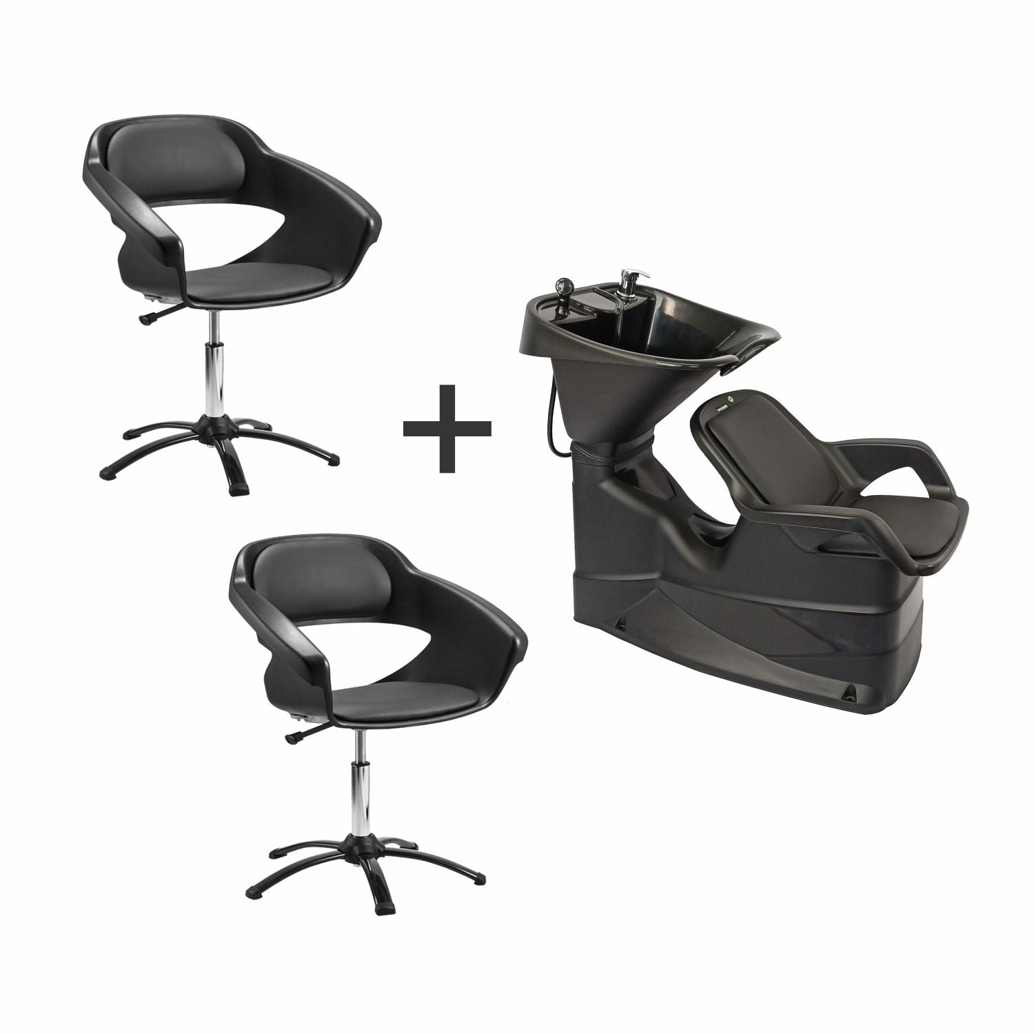 Promo 2 Sillas PRIMMA + 1 Lavacabezas CHAMP *EXCLUSIVO ONLINE*