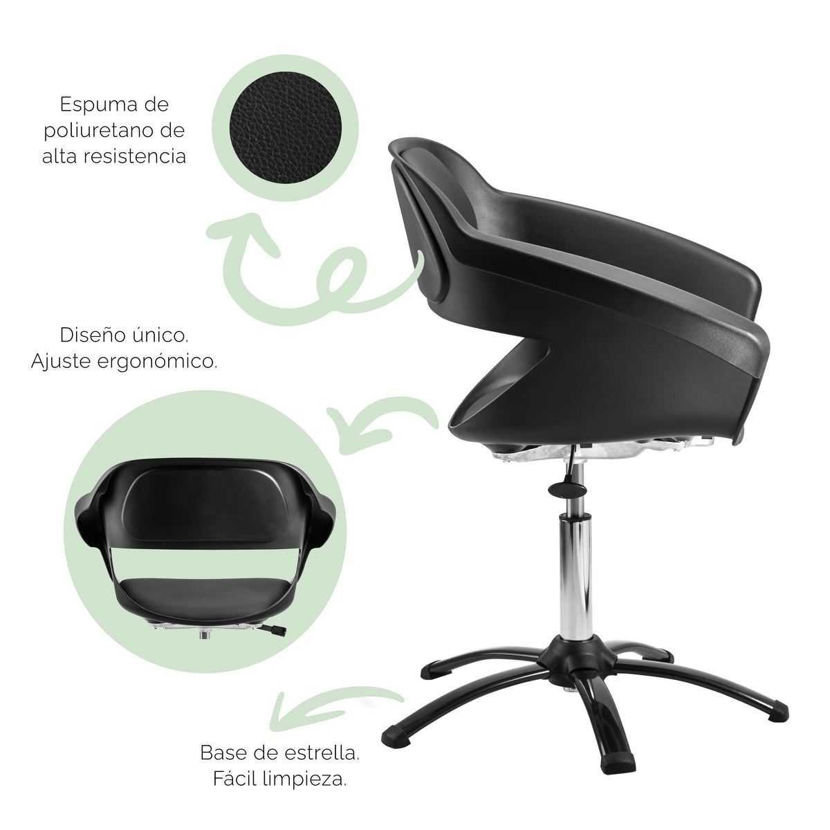 Silla De Corte Neumática PRIMMA Letmex *EXCLUSIVA ONLINE*