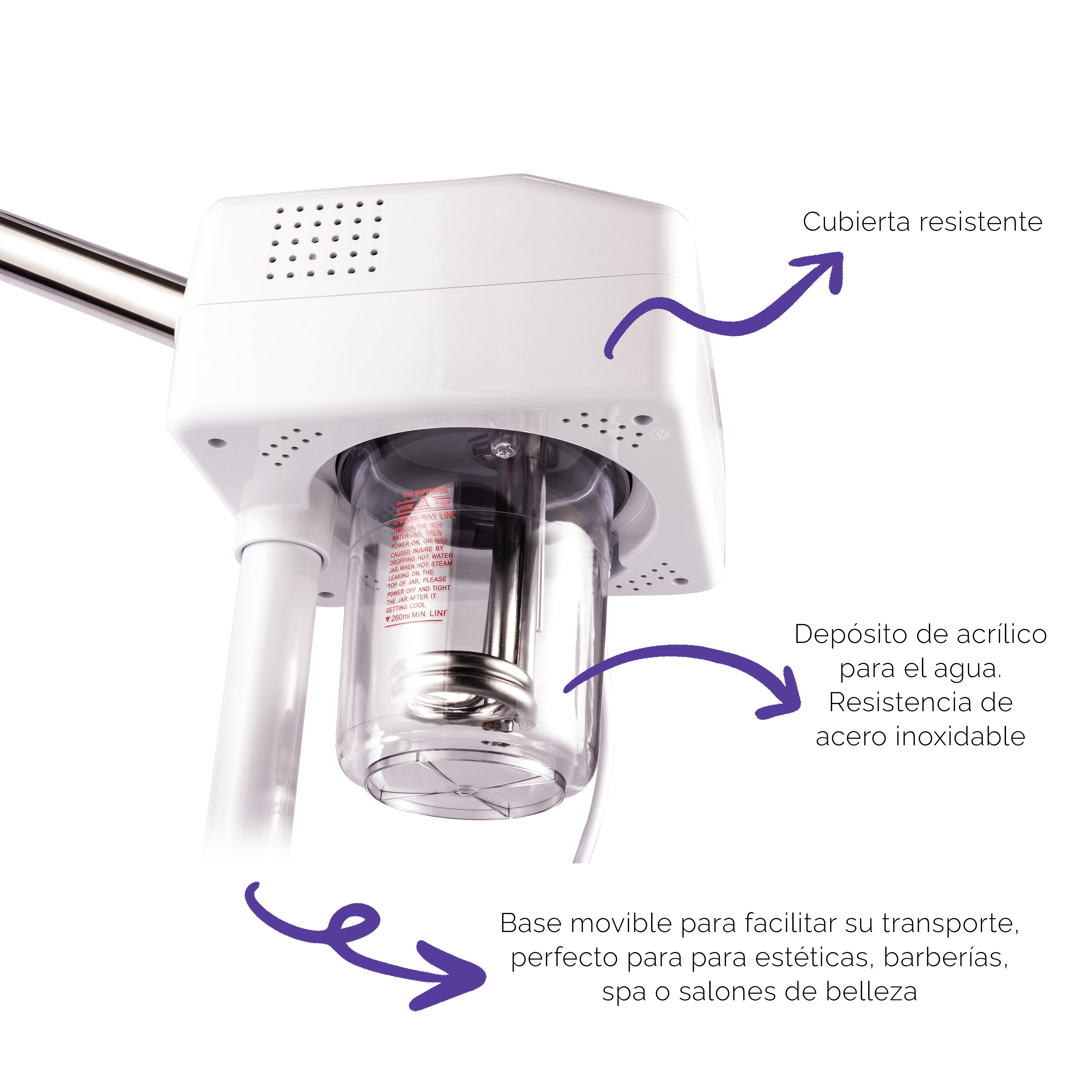 Vaporizador Facial Blanco BM3053 Letmex